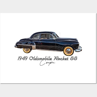 1949 Oldsmobile Rocket 88 Coupe Posters and Art